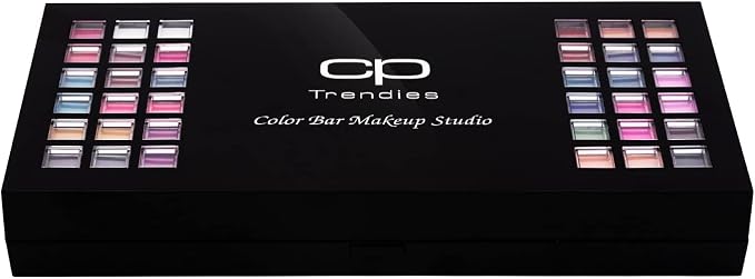 CP Trendies Color Bar Makeup Kit No. 76 for Ladies & Girls | Perfect Makeup Gift Set for Women with 42 Eyeshadows,Eyeliner, Lip Brush & Pencil, Mascara, Mirror, Compact Powder, Foundation