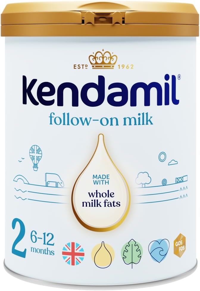 Kendamil Classic Follow-On Milk Powder for 6-12 Months Infant | Stage 2 (800g) | British Made Whole Milk Formula Baby Powder