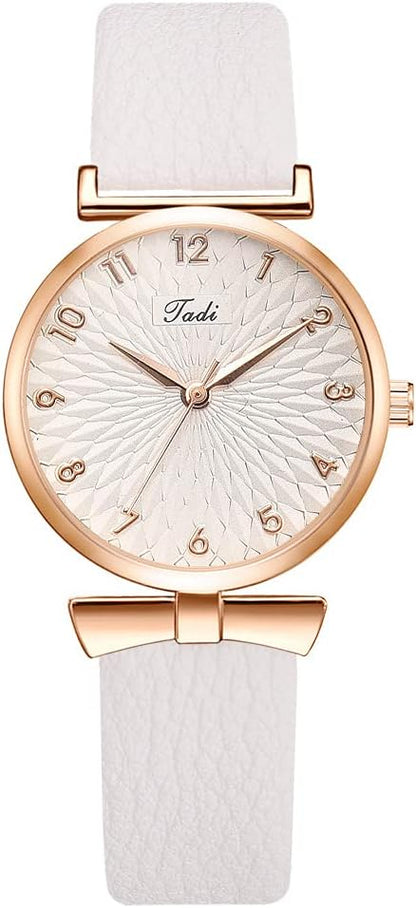 Women Watches and Bracelet Set Elegant Ladies Dress Watch Set Stylish Wrist Watches Wristwatches Jewelry Gifts Set