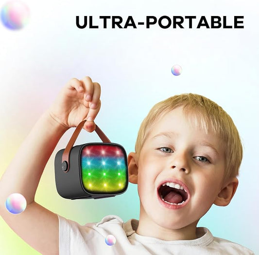 Mini Karaoke Machine for Kids, Portable Bluetooth Speaker with Wireless Microphone, Christmas Birthday Toys Gifts for Boys 3 4 5 6 7 8 9 10 11 12 + Party Family School - Assorted Color