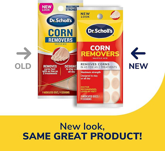 Dr. Scholl's Corn REMOVERS, 9 ct Removes Corns in As Few As 2 Treatments, Maximum Strength, Stays on All Day