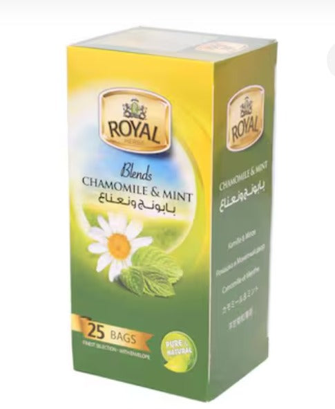 Royal Herbs Blends Chamomile And Mint 25 Tea Bags